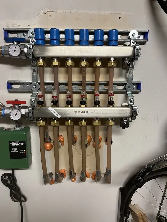 Plumber performing Gas Line Installation at a residential property in Gloucester Courthouse